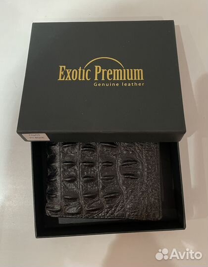 Кошелек мужской из кожи крокодила