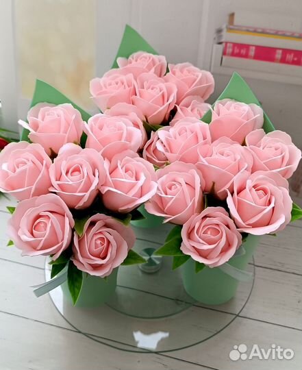 Букет из мыльных цветов