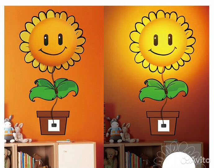 Лампа-ночник настенная, 2 персонажа