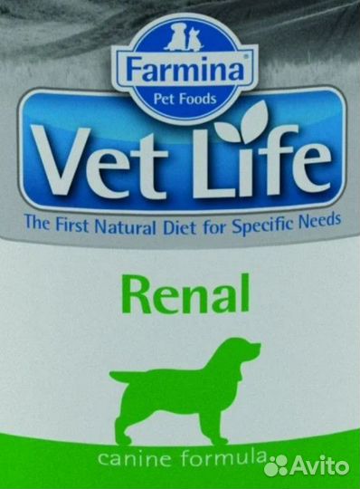 Farmina Vet Life Renal Dog для собак, развес, 12кг