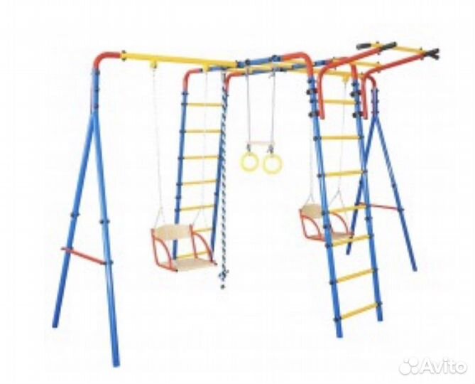 Детский спортивный комплекс с 2 качелями