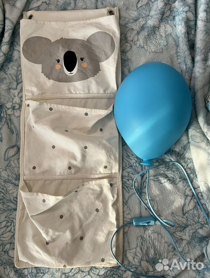 Для детской ночник IKEA и карманы h&m