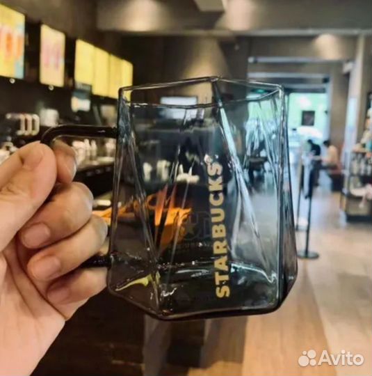 Кружка starbucks прозрачная новая