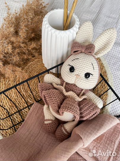 Игрушка зайка ручной работы