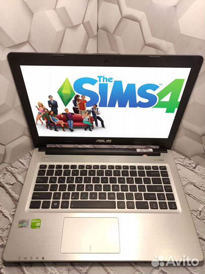 Игровой Asus 14 Дюйма/SSD/intel i5/GeForce 2GB/8GB