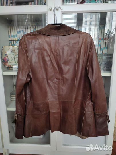 Кожаный двусторонний пиджак