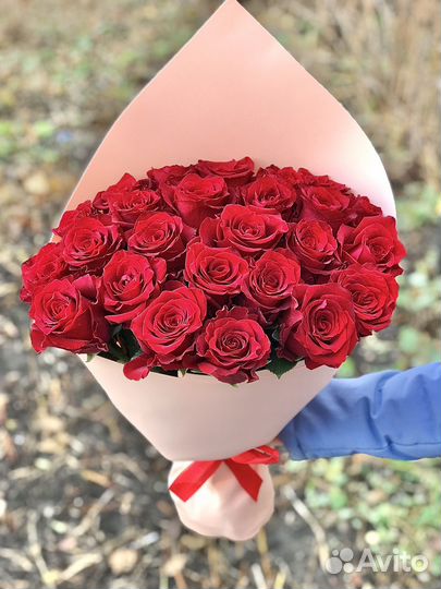 25 роз импортная Эквадор