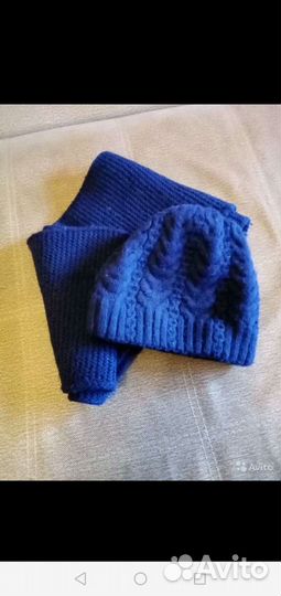 Комплект шапка и снуд женский