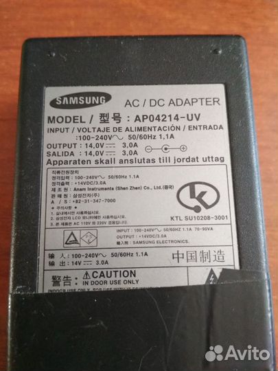 Адаптер питания samsung