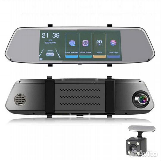 Видеорегистратор зеркало TDS TS-CAR41,парковка