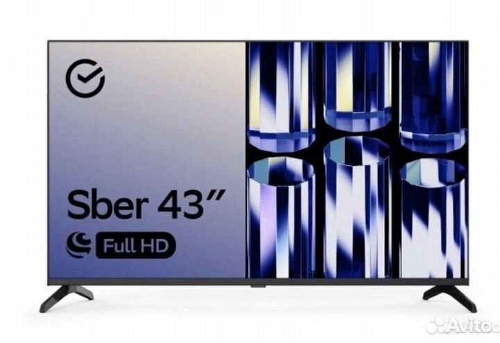 Телевизор Sber 43 дюйма 109 см, FHD