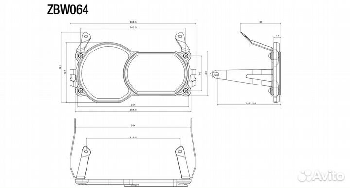 Rizоmа Защита фары для BMW GS черный ZBW064B