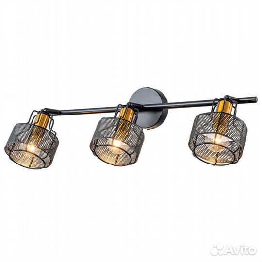 Спот escada Zoom E14 3х40Вт черный золотой