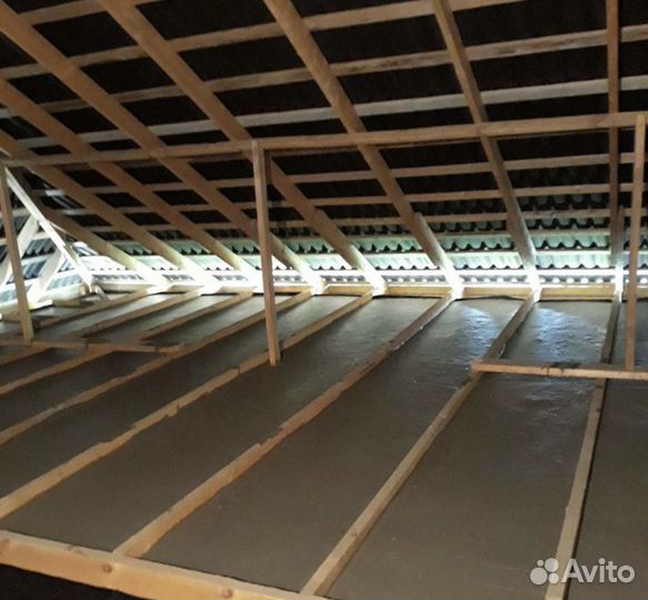 Утепление крыши пенобетоном эковата