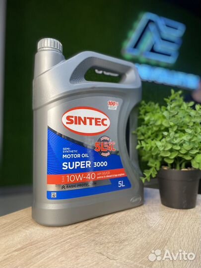 Моторное масло оптом. sintec super 3000 10W-40