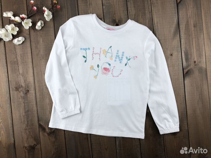 Лонгслив новый для девочки Италия