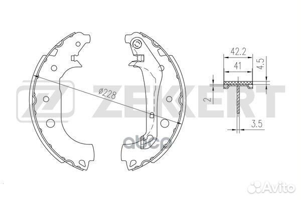 Колодки торм. бараб. задн. Ford EcoSport 12