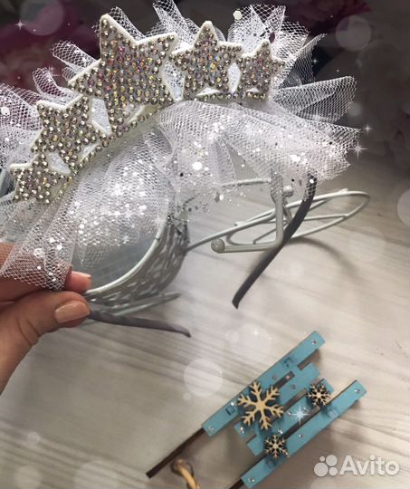 Ободок новогодний ёлочка звёздочка