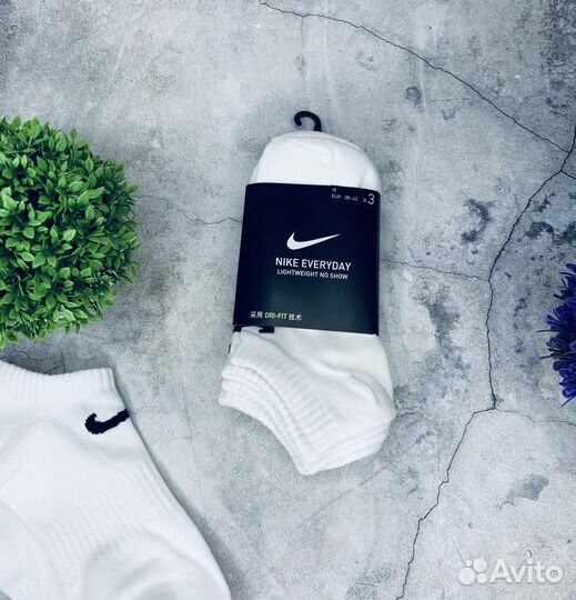 Носки Nike белые No Show оригинал