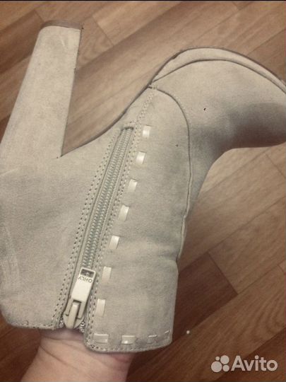 Ботильоны женские бежевые 36 р-р демисезон
