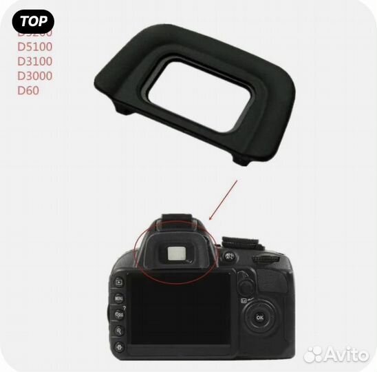 Наглазник окуляра камеры Nikon (DK-20)