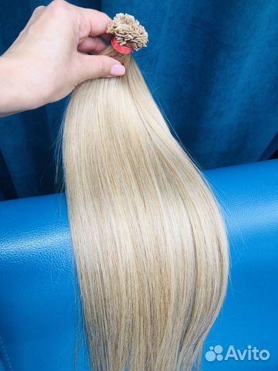 Волосы блонд 50 см, 55см, 60см