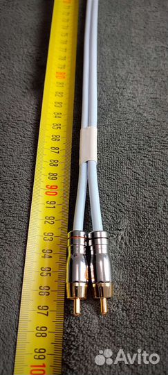 Межблочный кабель Supra Dual 2RCA-2RCA 1метр