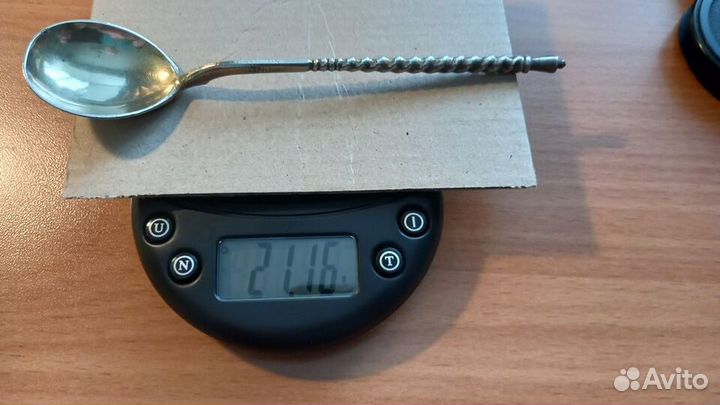 Ложка Старинная Чайная Серебро 84 проба