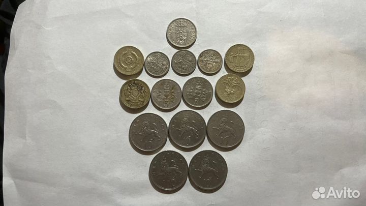 Монеты Великобритания Англия старые