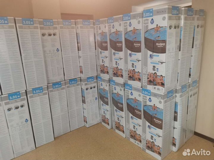 Каркасный бассейн bestway 305х100 см + фильтр