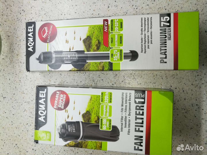 Фильтр и обогреватель для аквариума