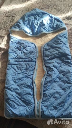 Прогулочный зимний конверт из овечьей шерсти