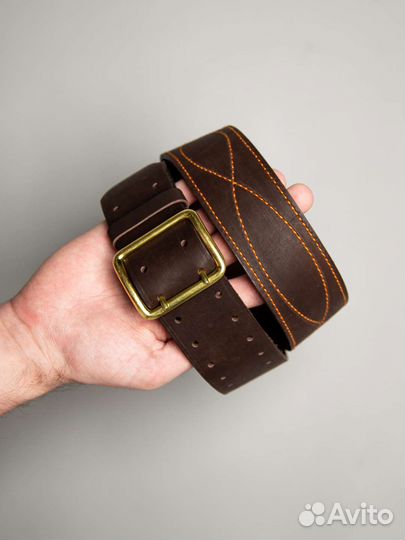 Ремень мужской кожаный