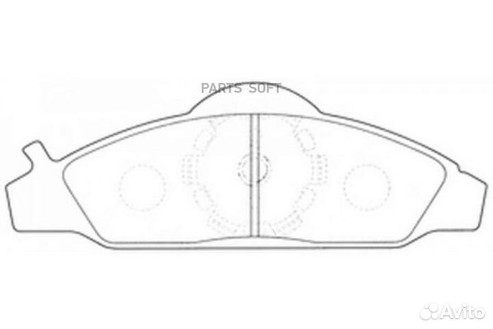 Nibk PN0145 Колодки тормозные дисковые передн. DW