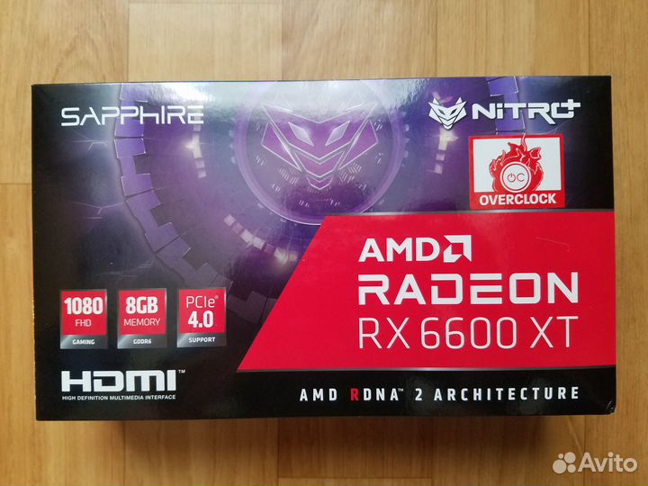 Видеокарта Sapphire AMD Radeon RX 6600 XT nitro+
