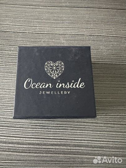 Серьги серебро ocean inside новые