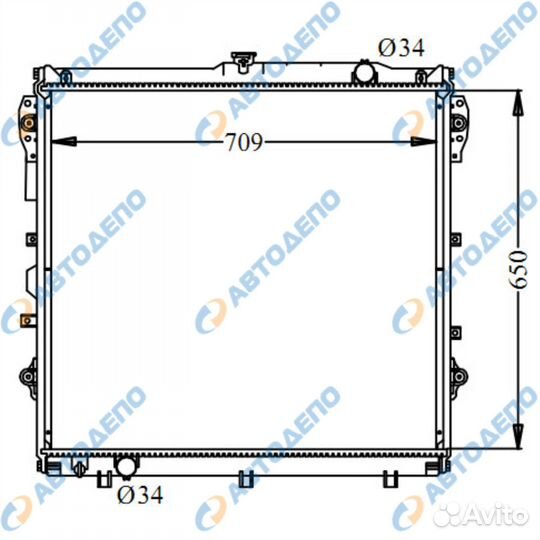 Радиатор охлаждения двигателя toyota tundra 20062013 тота тундра 20062013