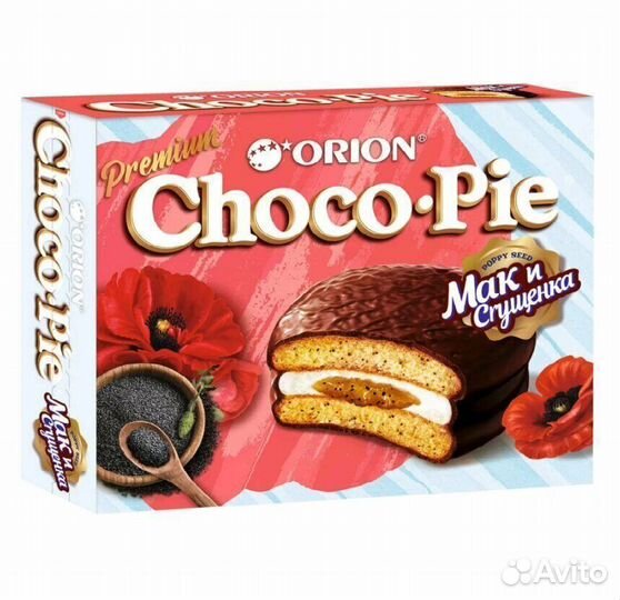 Пирожное Choco Pie Мак и Сгущенка 336 г