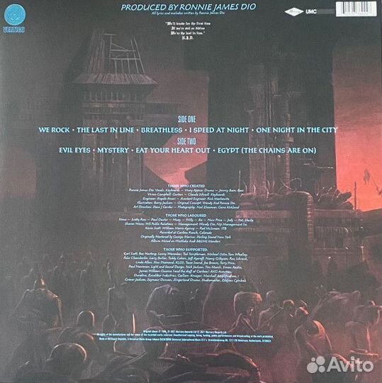 Винил Dio – The Last In Line Remastered Vinyl