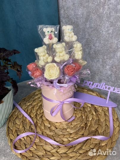 Шоколадные букеты ко дню учителя/воспитателя