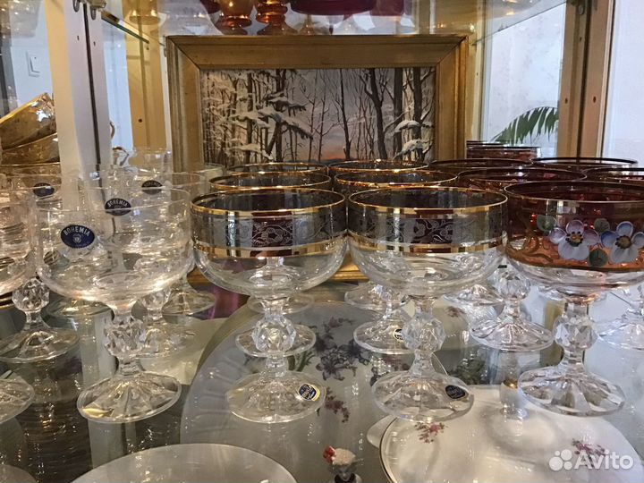 Креманки Фужеры Чехия Богемия