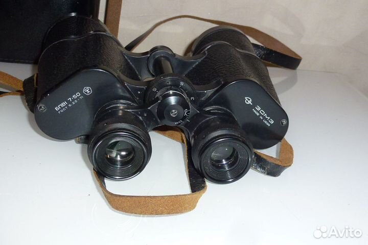 Бинокль морской бпв1 7х50 зомз 1973 г СССР