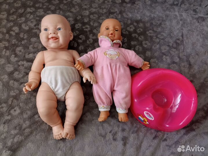 Игрушки пакетом, пупсы, горшок, мелочь