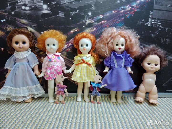 Куклы СССР Арина и Татьяна Иваново Буратино Аским