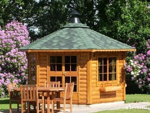 Беседка теплая на 12-15 чел