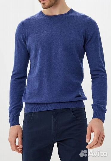 Свитер мужской джемпер 52-54 хлопок новый Италия