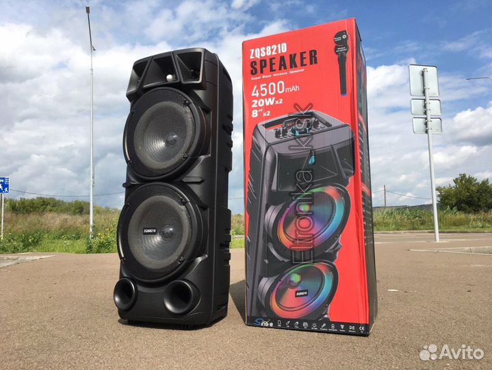 Портативная колонка с микрофоном