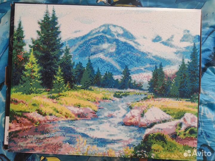 Алмазная картина сделанная