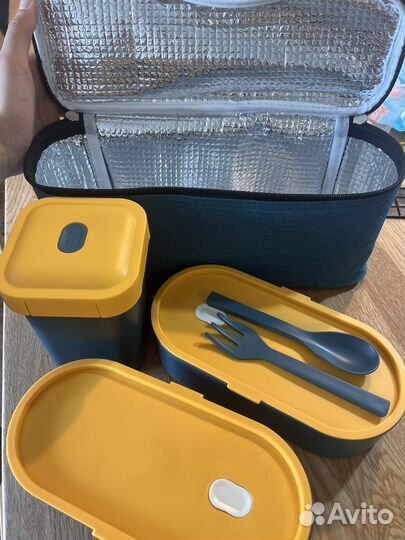 Ланч бокс для еды контейнеры с термосумкой