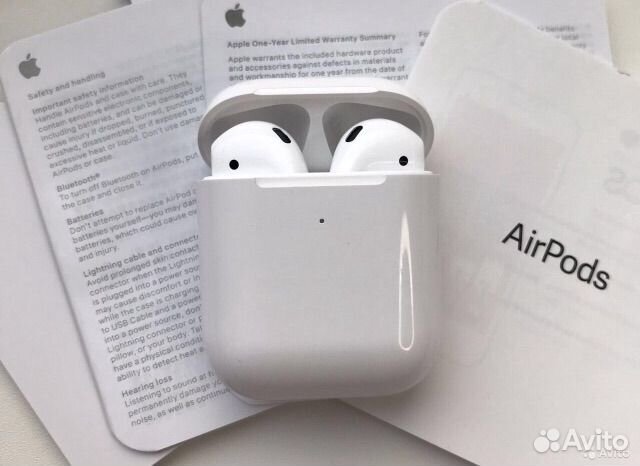 Airpods 2 (Люкс качество + Чехол)